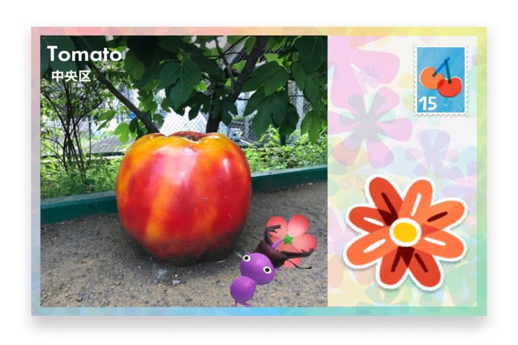ピクミンブルーム 東京都中央区 ポストカード Tomato
