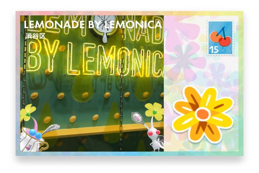 ピクミンブルーム 東京都渋谷区 ポストカード LEMONADE BY LEMONICA