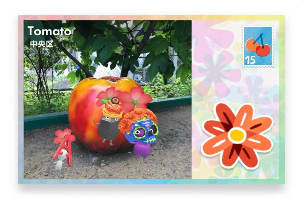 ピクミンブルーム 東京都中央区 ポストカード Tomato