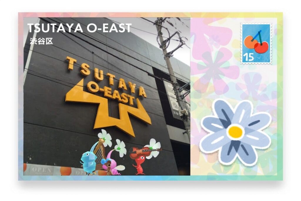 ピクミンブルーム 東京都渋谷区 ポストカード TSUTAYA O-EAST