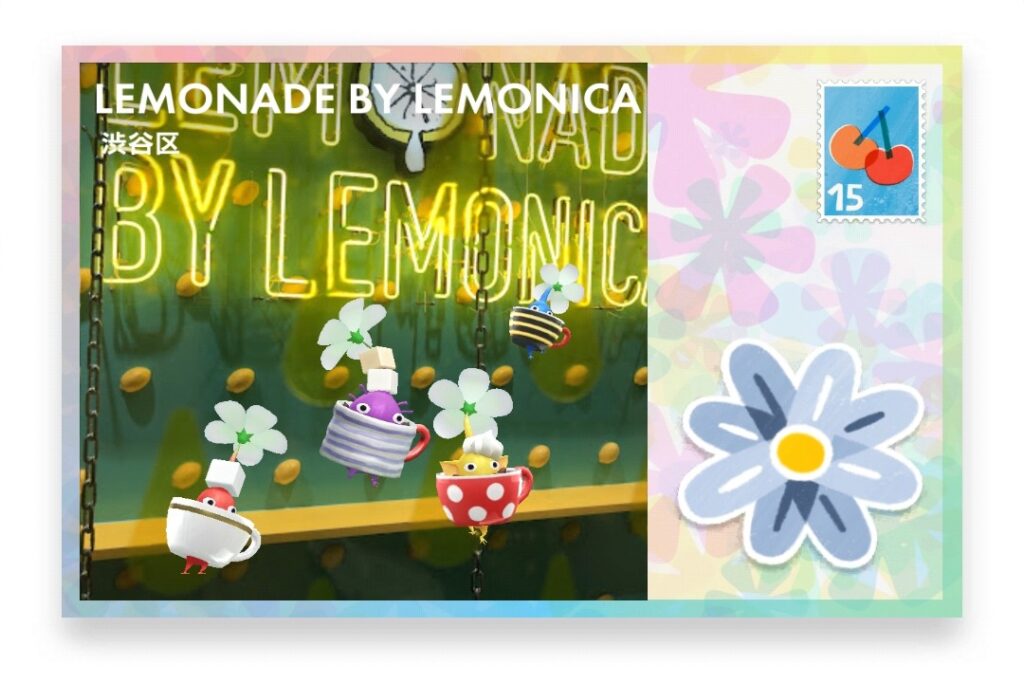 ピクミンブルーム 東京都渋谷区 ポストカード LEMONADE BY LEMONICA
