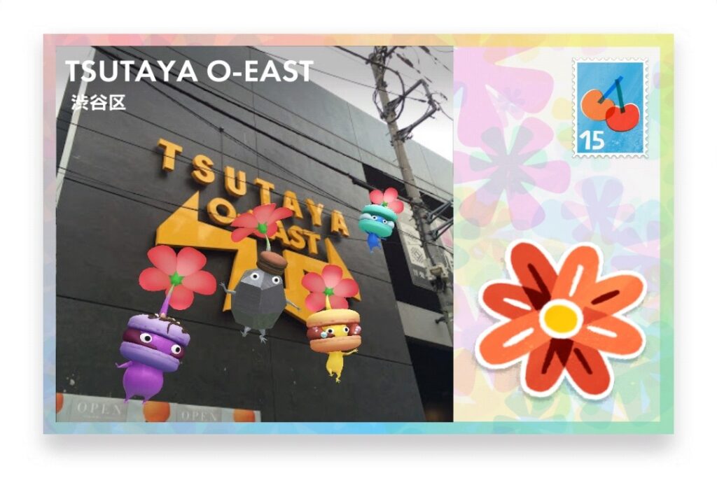 ピクミンブルーム 東京都渋谷区 ポストカード TSUTAYA O-EAST