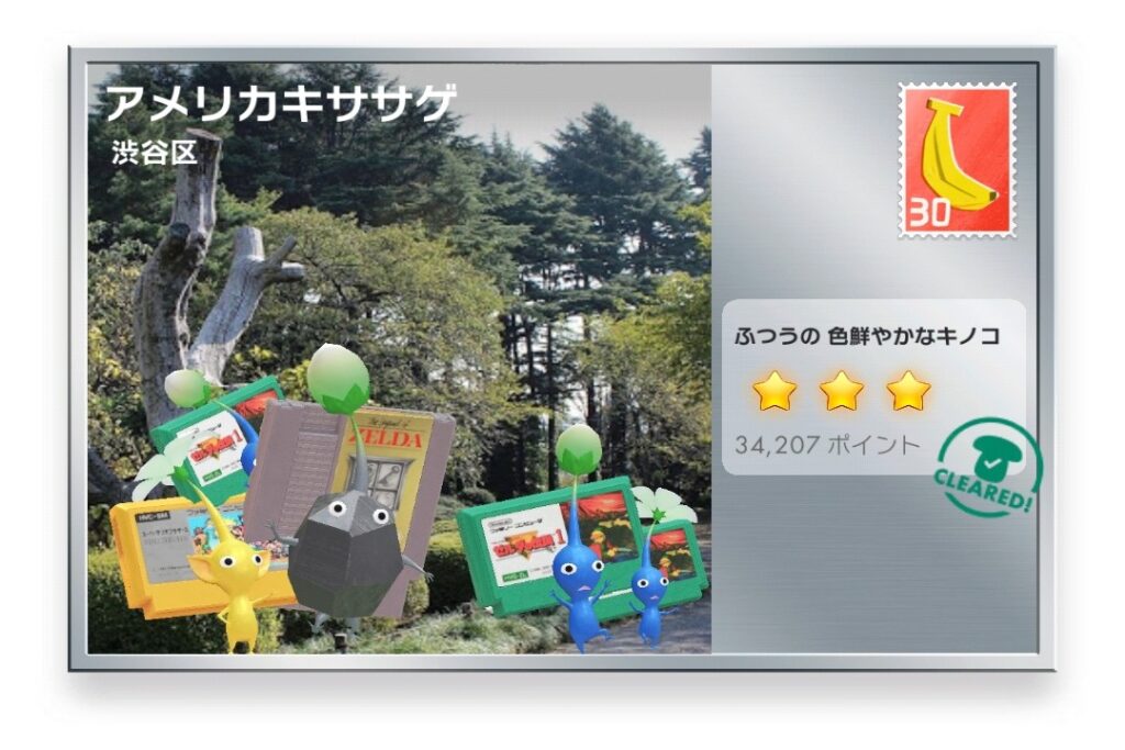 ピクミンブルーム 東京都渋谷区 ポストカード アメリカキササゲ