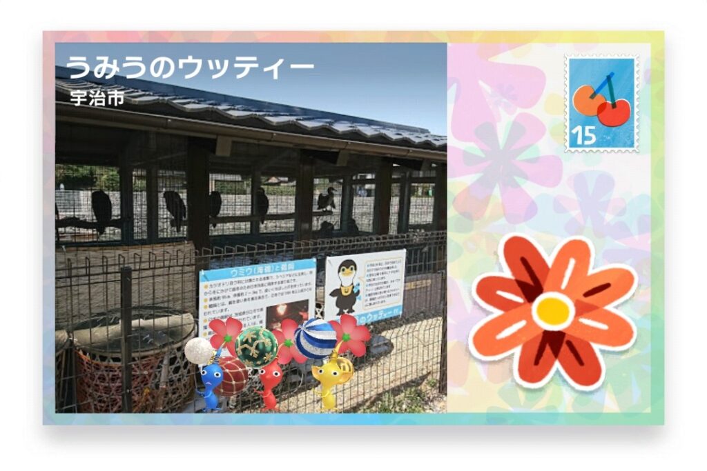 ピクミンブルーム　京都府宇治市　ポストカード　うみうのウッティー