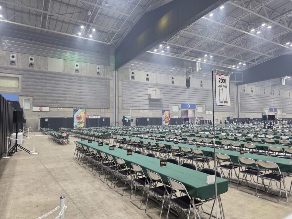PJCS2026カードゲーム部門の対戦会場