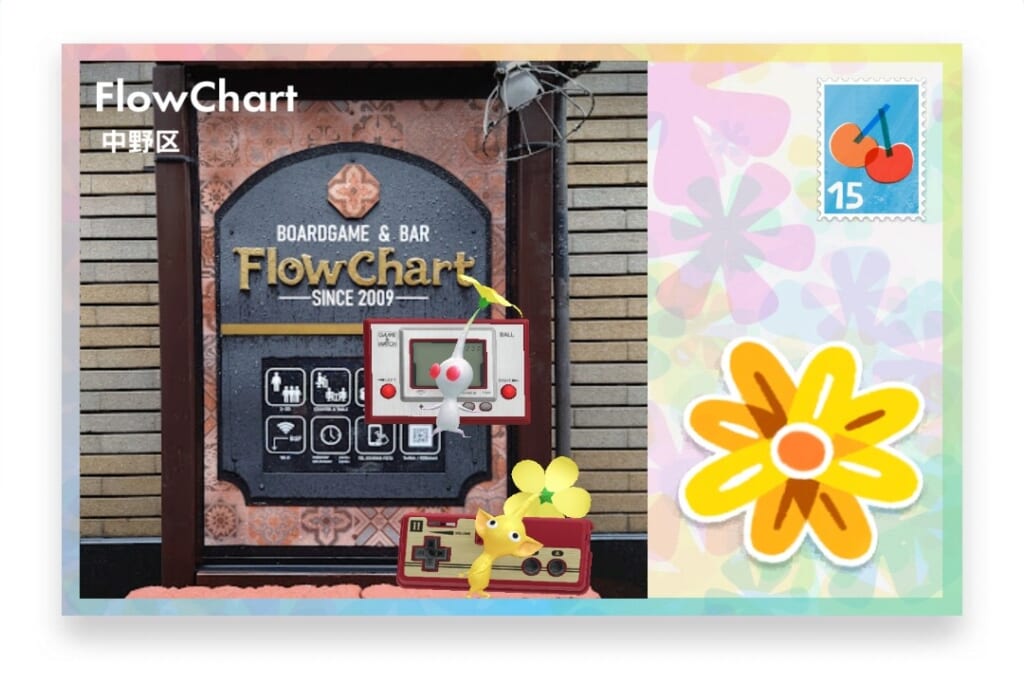 ピクミンブルーム 東京都中野区 ポストカード Flow Chart